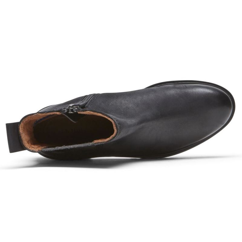 BOTA CHELSEA DE INVERNO COBB HILL FEMININA ROCKPORT - IMPERMEÁVEL - PRETA