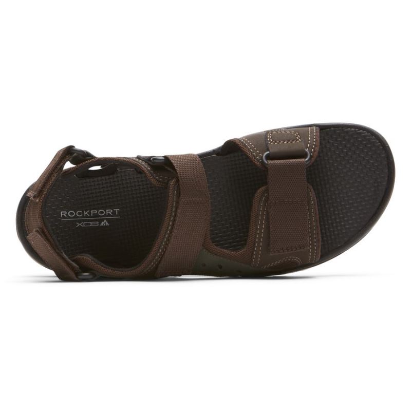 SANDÁLIA MASCULINA AJUSTÁVEL XCS TRAIL TECHNIQUE ROCKPORT - MARROM MULTI
