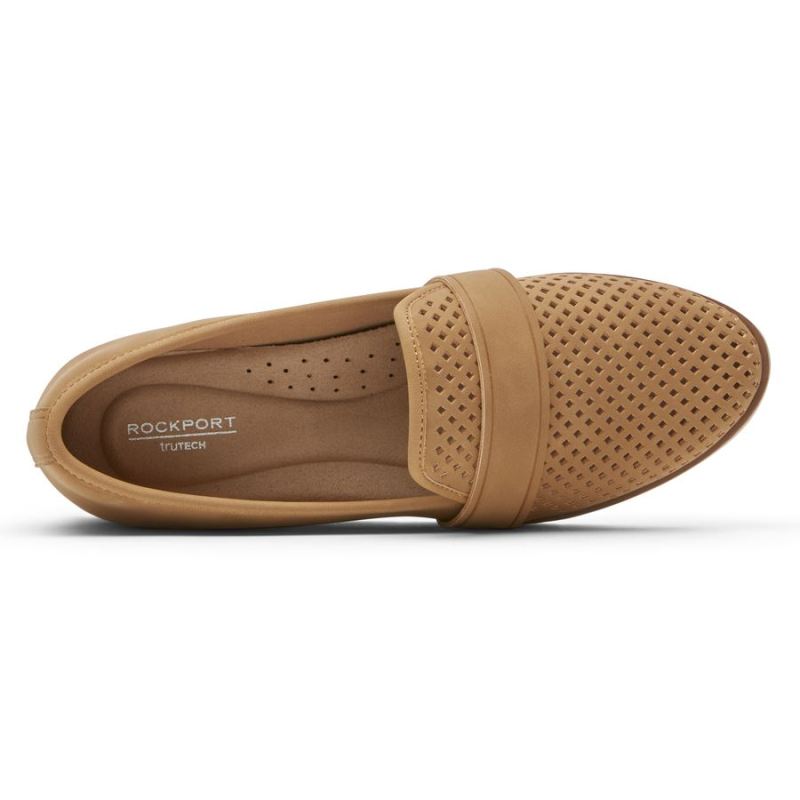 MOCASSINO ROCKPORT FEMININO STACIE PERFURADO - MEL