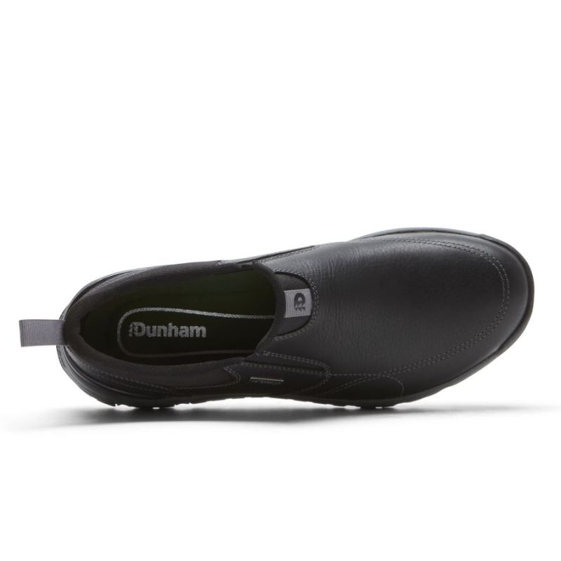 MOCASSINO MASCULINO ROCKPORTGLASTONBURY SLIP-ON - IMPERMEÁVEL - COURO/CAMURÇA PRETO