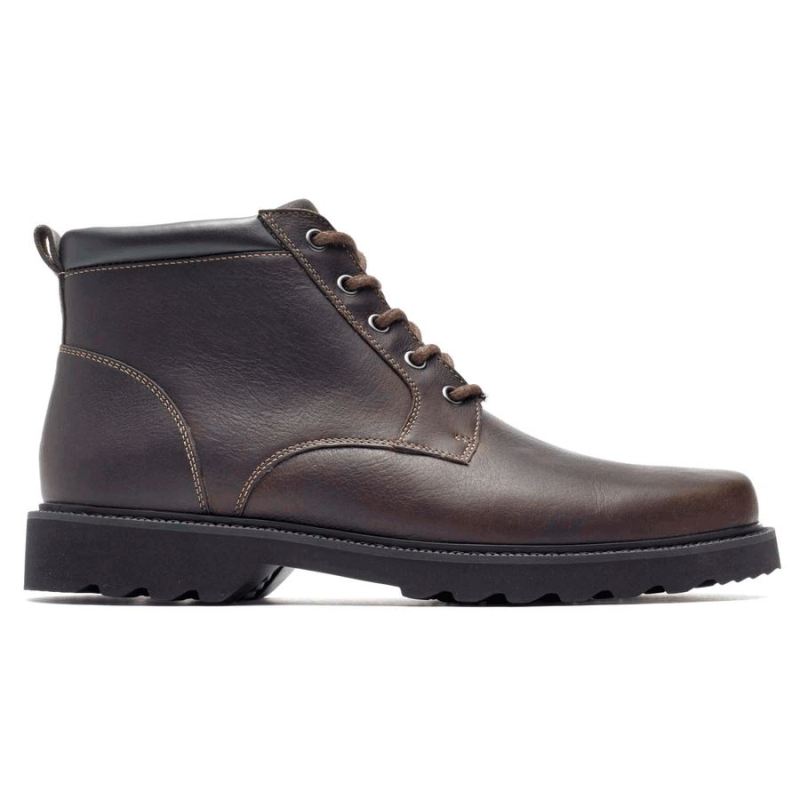 BOTA MASCULINA ROCKPORT NORTHFIELD IMPERMEÁVEL COM BICO LISO - CHOCOLATE