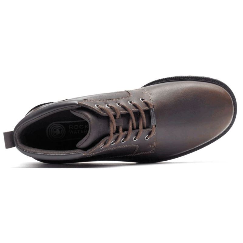 BOTA MASCULINA ROCKPORT NORTHFIELD IMPERMEÁVEL COM BICO LISO - CHOCOLATE