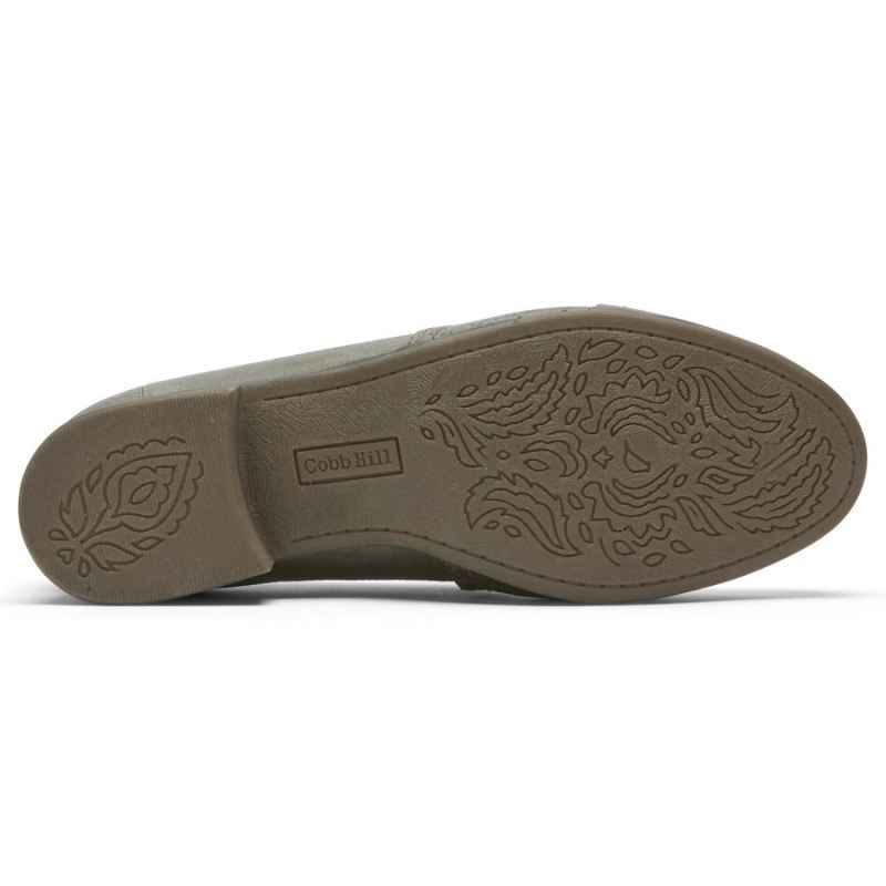 SANDÁLIA ROCKPORT COBB HILL CROSBIE SLIP-ON FEMININA - CINZA VERDE