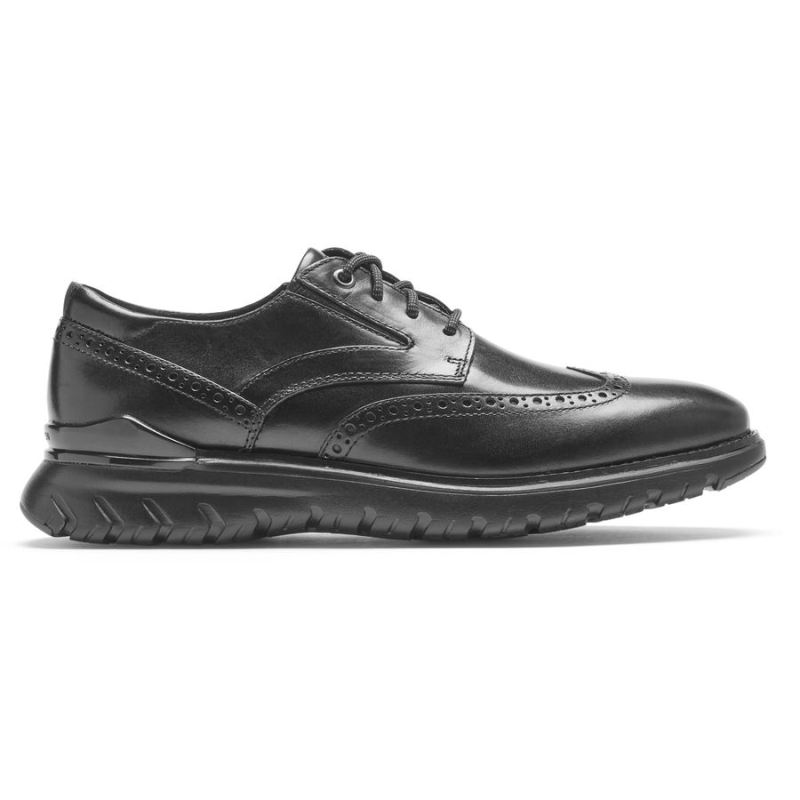 Total Motion Sport Masculina Rockport Biqueira Asa - Preta