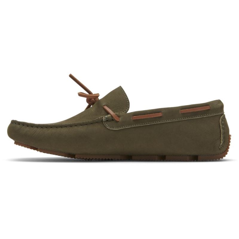 MOCASSINO RHYDER TIE MASCULINO ROCKPORT - AZUL-OLIVANUBUCK