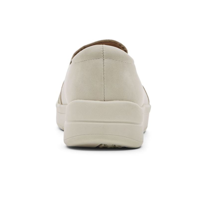 ROCKPORT TRUFLEX NAVYA SLIP-ON FEMININO - BAUNILHA/HÚMUS