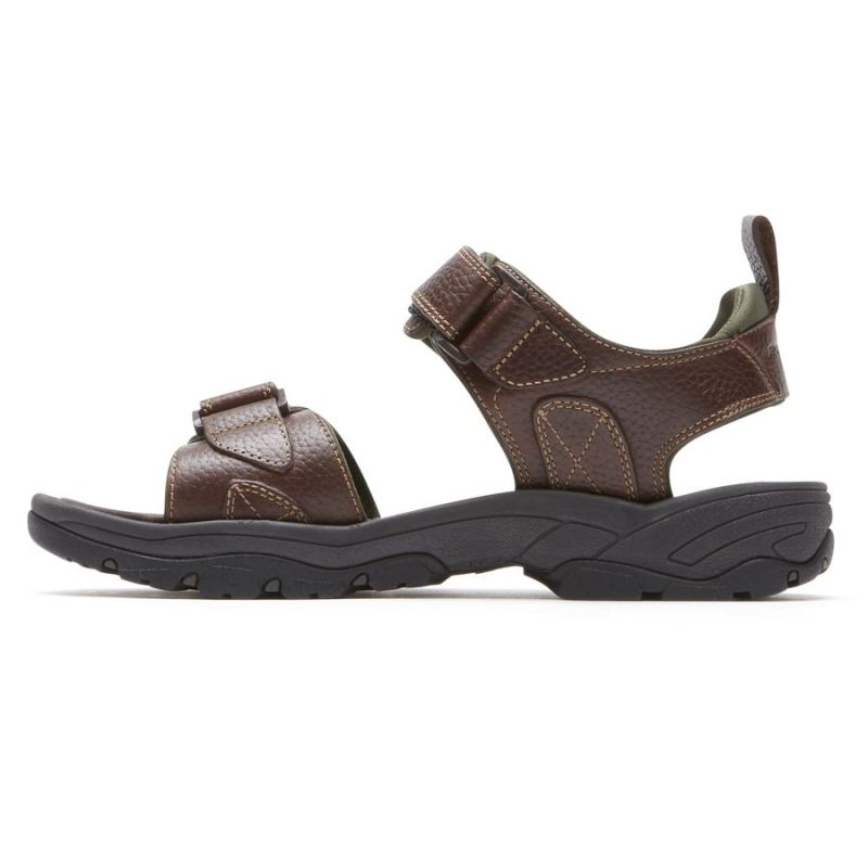Sandália masculina Rockport Springboro RocklAKE - Marrom