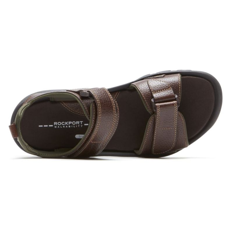 Sandália masculina Rockport Springboro RocklAKE - Marrom